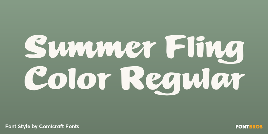 Summer Fling Color Regular Poster
