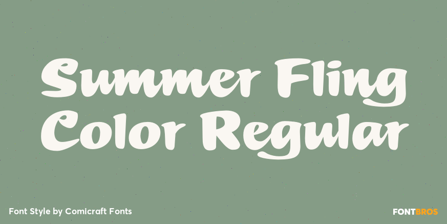 Summer Fling Color Regular Poster