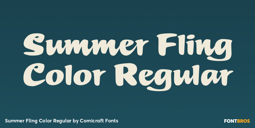 Summer Fling Color Regular Poster