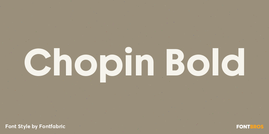 Chopin Bold Font Poster #1