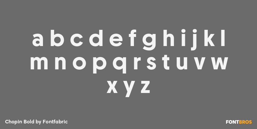 Chopin Bold Font Poster #3