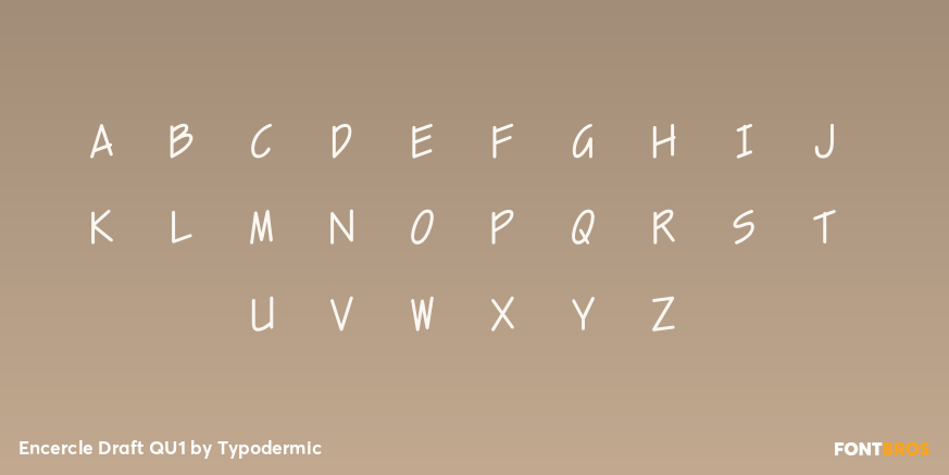 Encercle Draft QU1 Font Poster #2