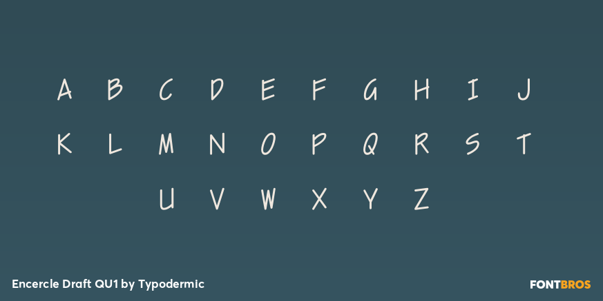 Encercle Draft QU1 Font Poster #3