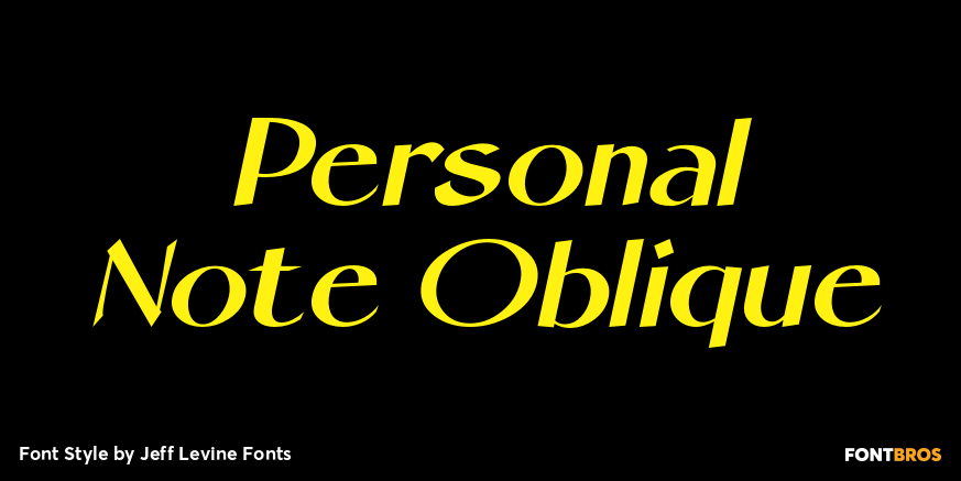 Personal Note Oblique Poster