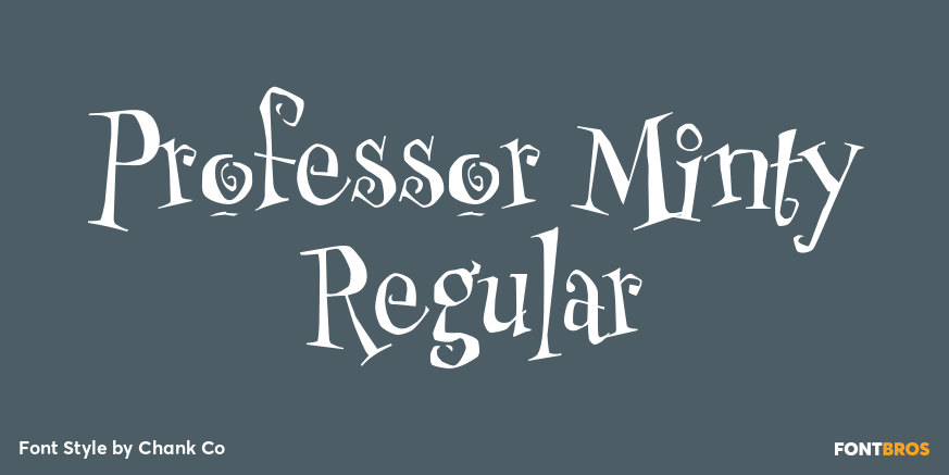 Professor Minty Regular Poster