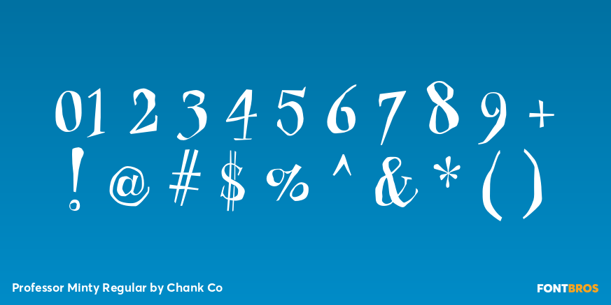 Professor Minty Regular Font Poster #1