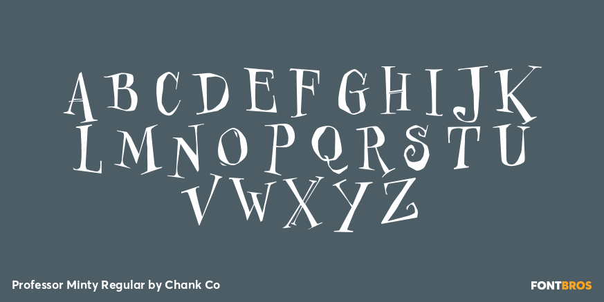 Professor Minty Regular Font Poster #2
