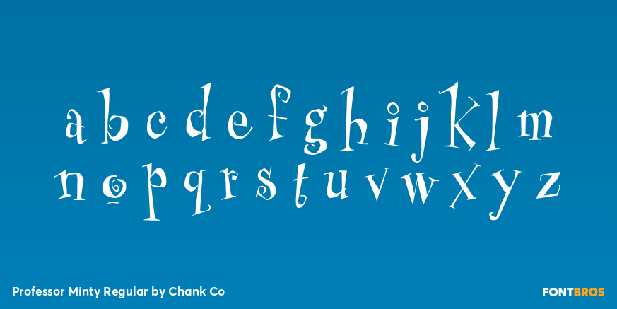 Professor Minty Regular Font Poster #3