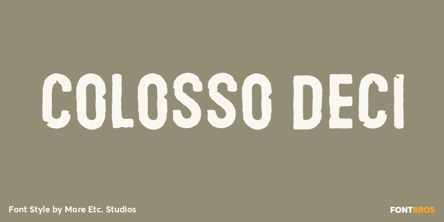 Colosso Deci Poster