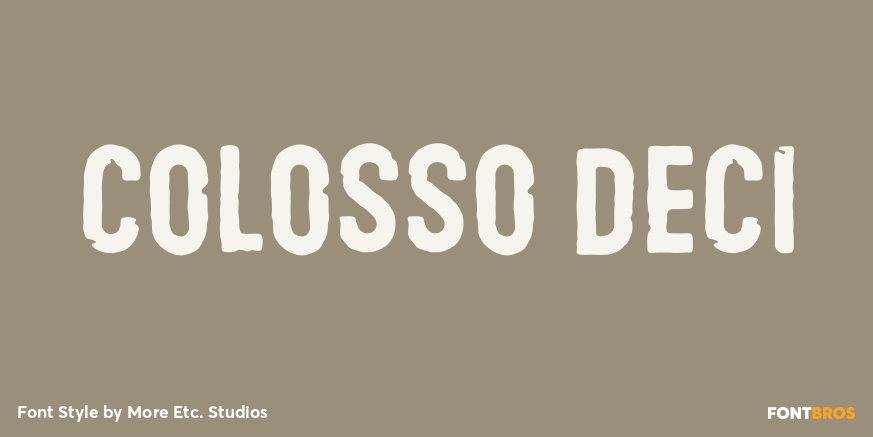 Colosso Deci Poster