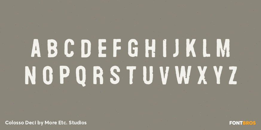 Colosso Deci Font Poster #3