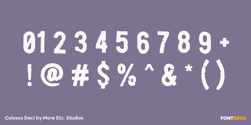 Colosso Deci Font Poster #4