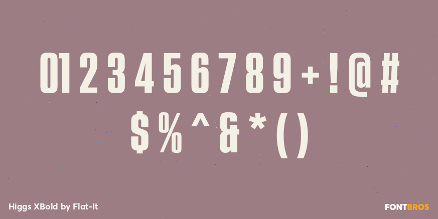 Higgs XBold Font Poster #4