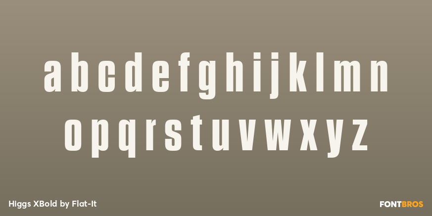 Higgs XBold Font Poster #3