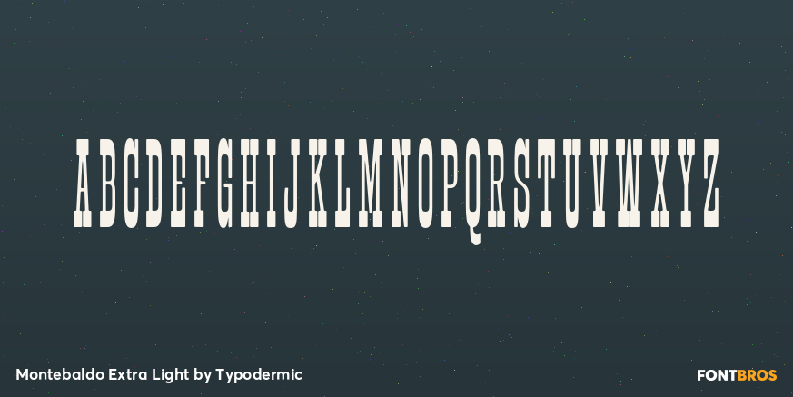 Montebaldo Extra Light Font Poster #2