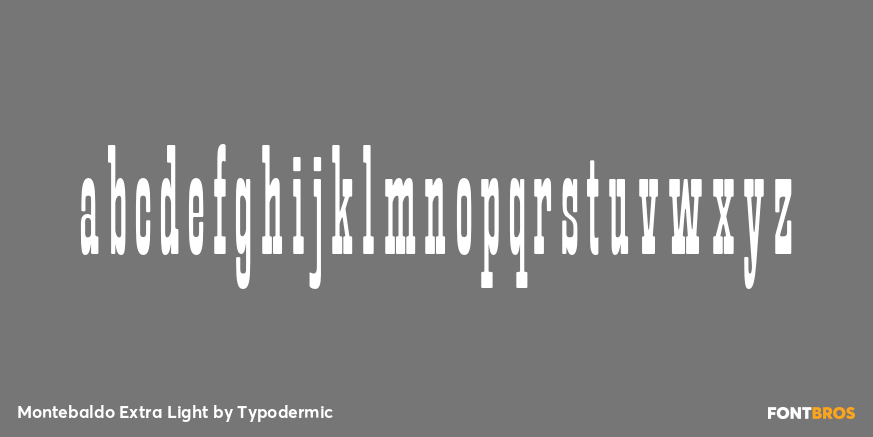Montebaldo Extra Light Font Poster #3