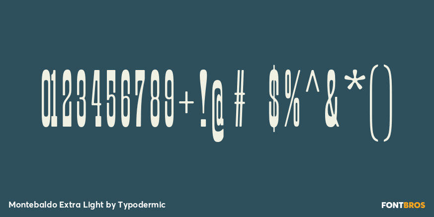 Montebaldo Extra Light Font Poster #4
