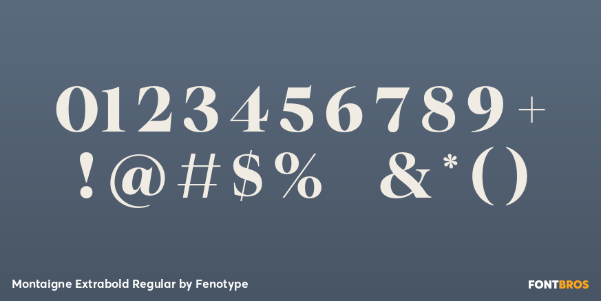 Montaigne Extrabold Regular Font Poster #1