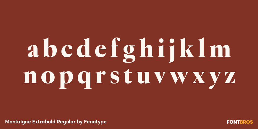 Montaigne Extrabold Regular Font Poster #1