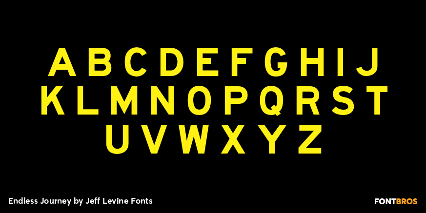 Endless Journey Font Poster #2