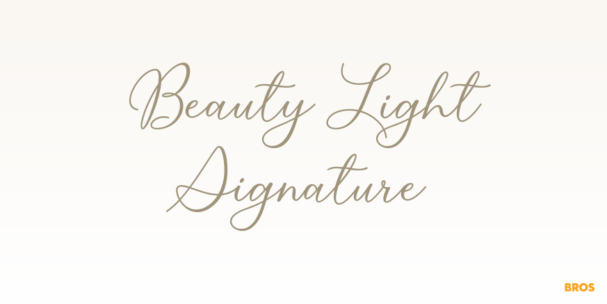 Beauty Light Signature Poster