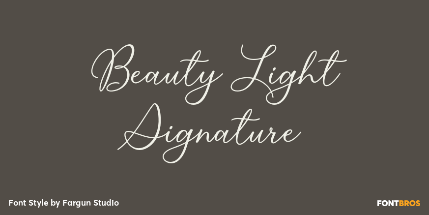 Beauty Light Signature Poster