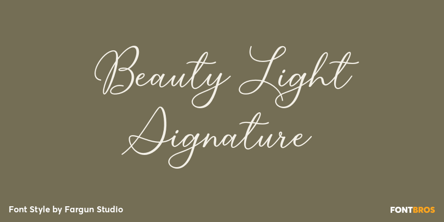 Beauty Light Signature Poster