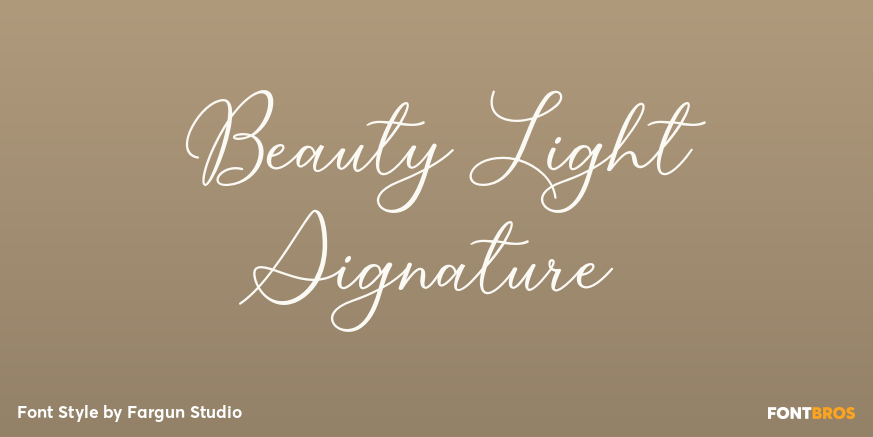 Beauty Light Signature Poster