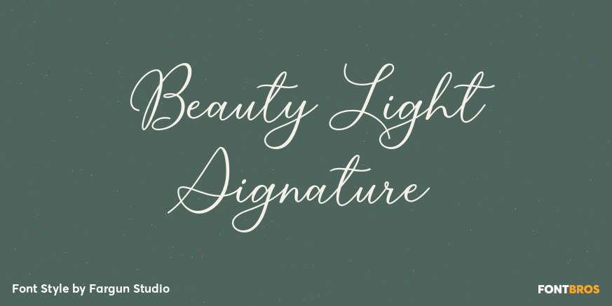 Beauty Light Signature Poster
