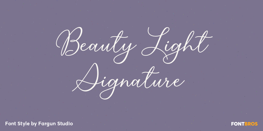 Beauty Light Signature Poster