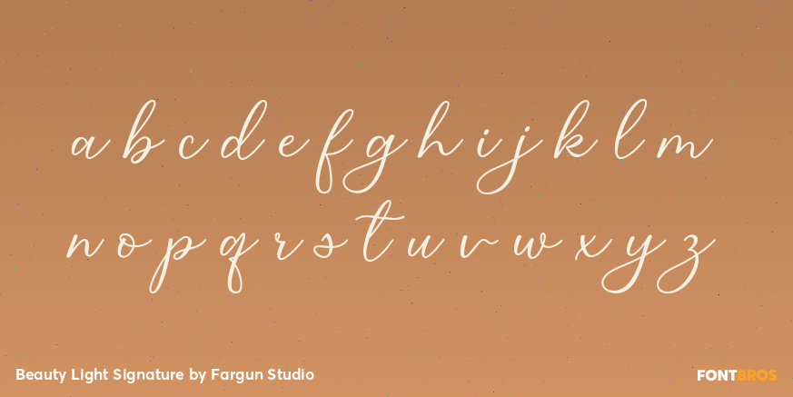 Beauty Light Signature Font Poster #3