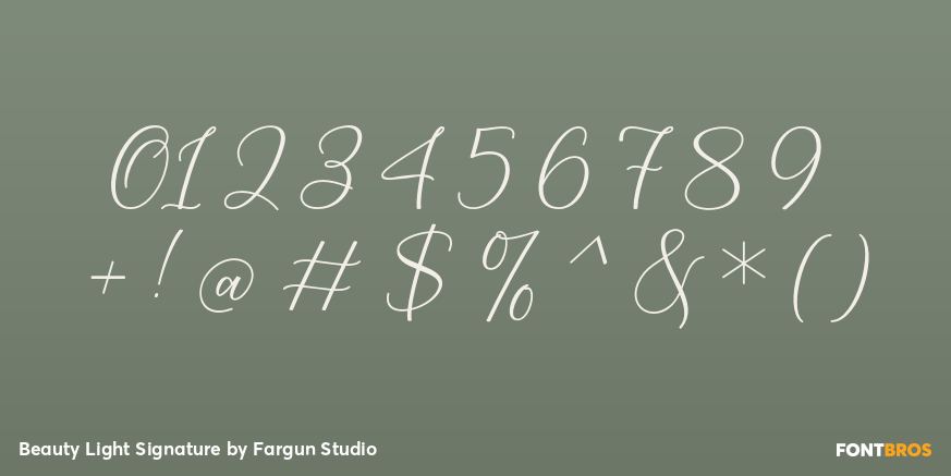 Beauty Light Signature Font Poster #4