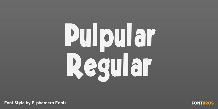 Pulpular Regular Font Poster #1