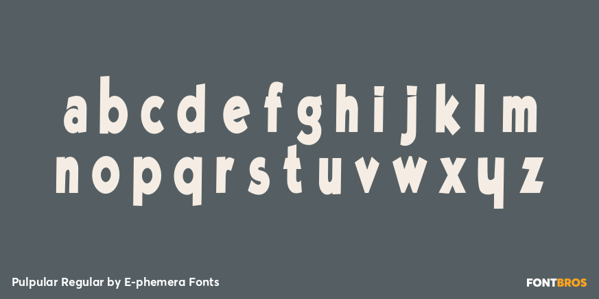 Pulpular Regular Font Poster #3