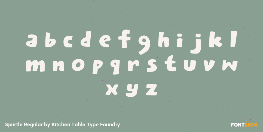 Spurtle Regular Font Poster #3