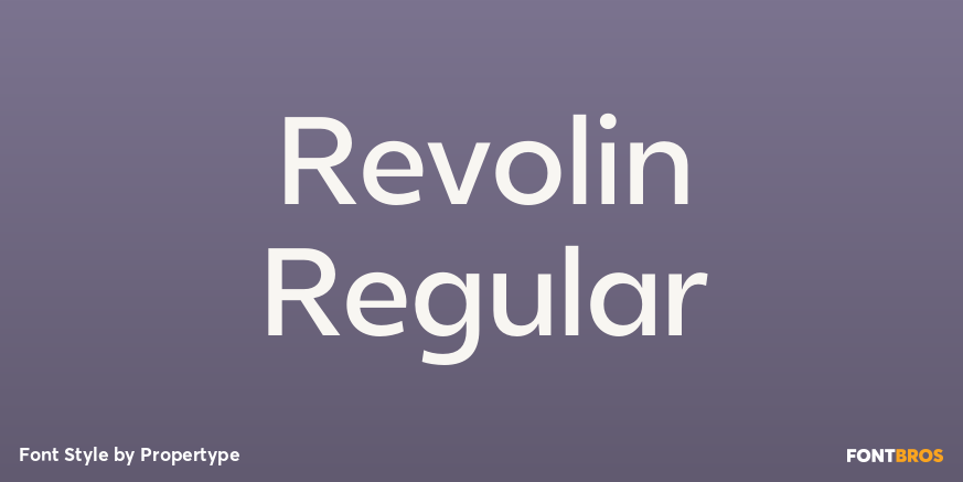 Revolin Regular Poster