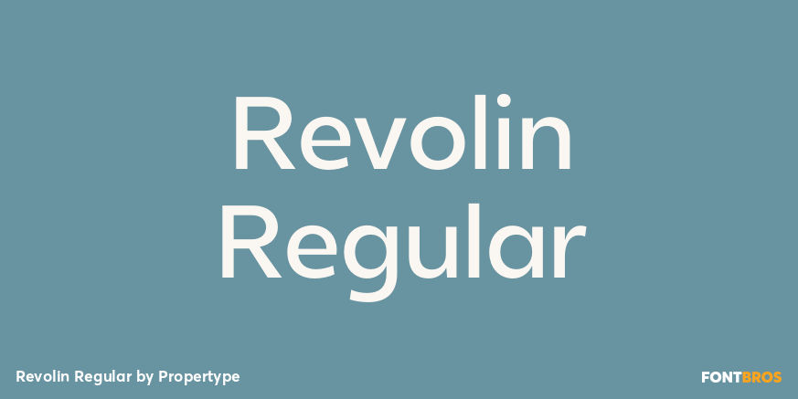 Revolin Regular Poster