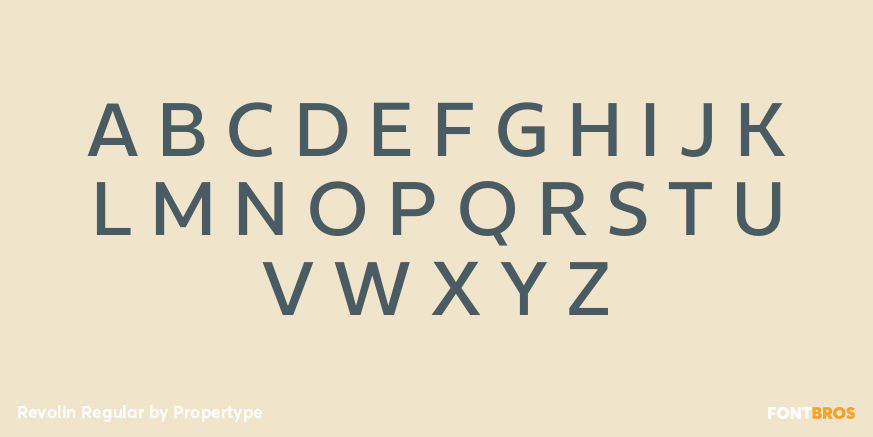Revolin Regular Font Poster #2