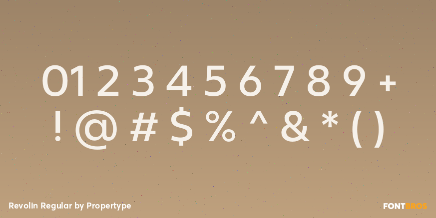 Revolin Regular Font Poster #4