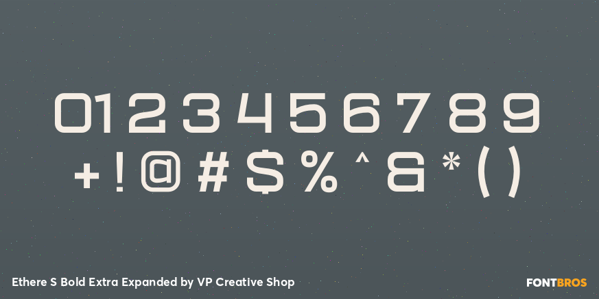 Ethere S Bold Extra Expanded Font Poster #4