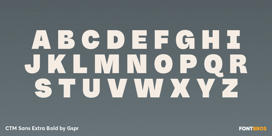 CTM Sans Extra Bold Font Poster #2