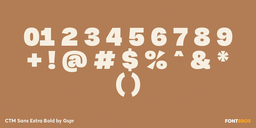 CTM Sans Extra Bold Font Poster #4