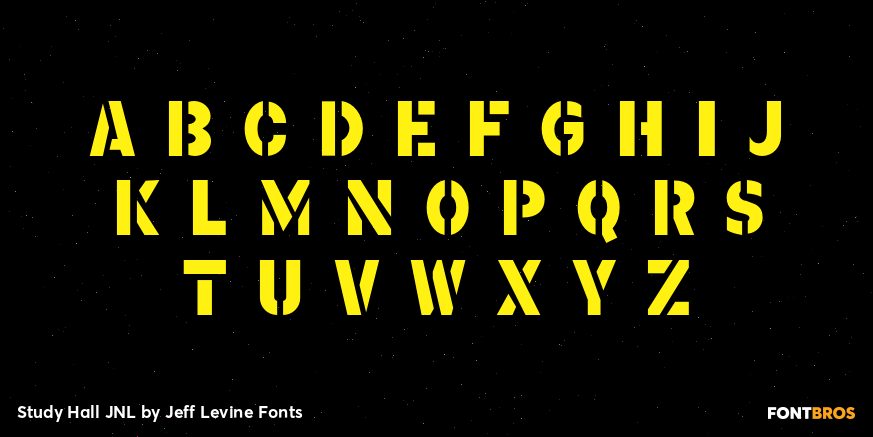 Study Hall JNL Font Poster #2