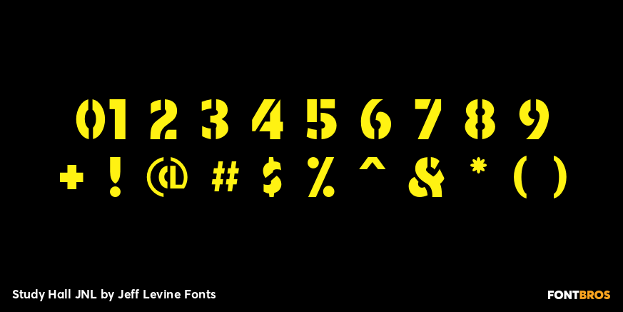 Study Hall JNL Font Poster #4