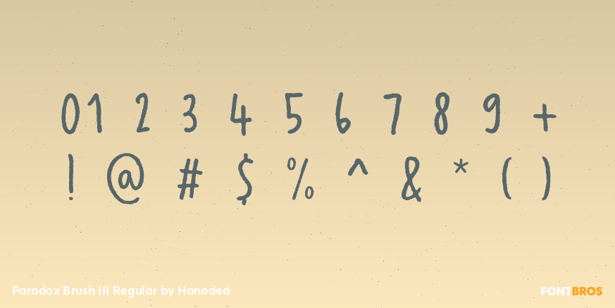 Paradox Brush III Regular Font Poster #4