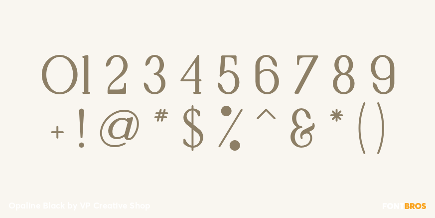 Opaline Black Font Poster #1