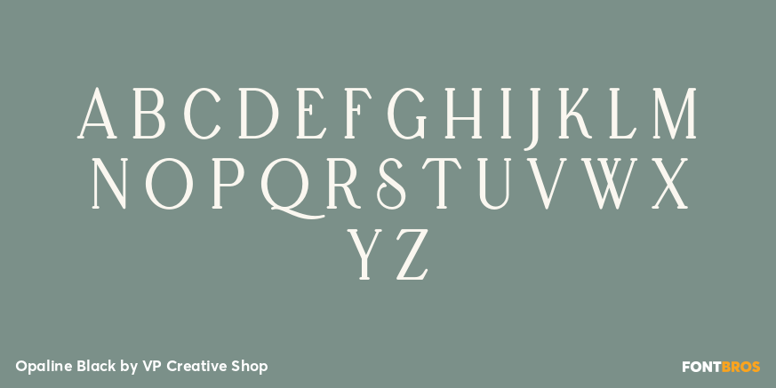 Opaline Black Font Poster #1