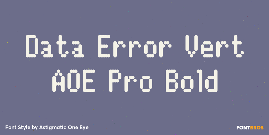 Data Error Vert AOE Pro Bold Poster