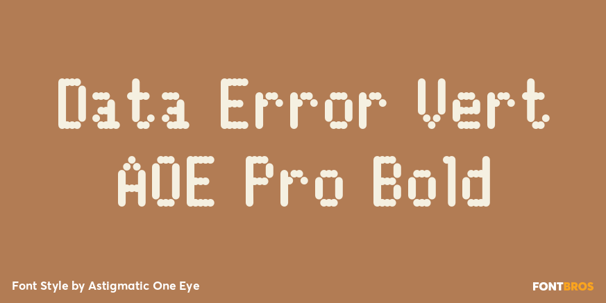 Data Error Vert AOE Pro Bold Poster