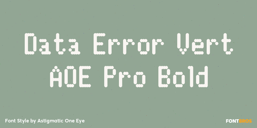 Data Error Vert AOE Pro Bold Poster